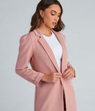 Nine-To-Five Puff Shoulder Long Line Blazer helps create the best summer outfit for a look that slays at any event or occasion!