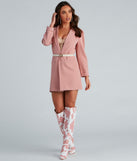 Nine-To-Five Puff Shoulder Long Line Blazer helps create the best summer outfit for a look that slays at any event or occasion!