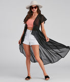 Flirty Flutter Sleeve Chiffon Duster is a trendy pick to create 2023 festival outfits, festival dresses, outfits for concerts or raves, and complete your best party outfits!