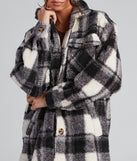 Cozy Layers Plaid Sherpa Shacket helps create the best summer outfit for a look that slays at any event or occasion!