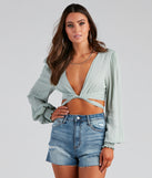 Sunset Chaser Tie-Front Top is a trendy pick to create 2023 festival outfits, festival dresses, outfits for concerts or raves, and complete your best party outfits!