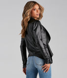 Dressy And Chic Faux Leather Blazer helps create the best summer outfit for a look that slays at any event or occasion!
