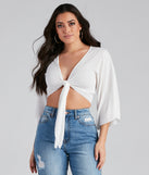 With fun and flirty details, Beachside Beauty Tie-Front Top shows off your unique style for a trendy outfit for the summer season!