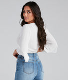 With fun and flirty details, Beachside Beauty Tie-Front Top shows off your unique style for a trendy outfit for the summer season!