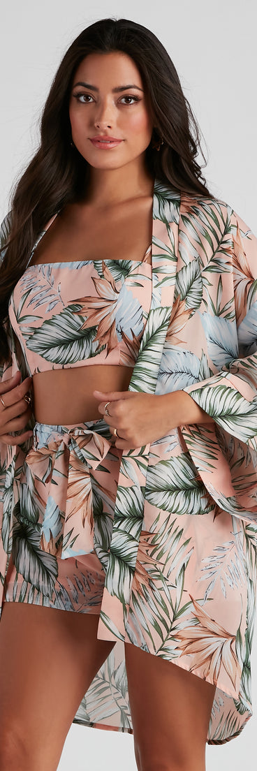 You’ll look stunning in the Dreamy Island Vibes Chiffon Kimono when paired with its matching separate to create a glam clothing set perfect for a New Year’s Eve Party Outfit or Holiday Outfit for any event!