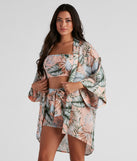You’ll look stunning in the Dreamy Island Vibes Chiffon Kimono when paired with its matching separate to create a glam clothing set perfect for a New Year’s Eve Party Outfit or Holiday Outfit for any event!