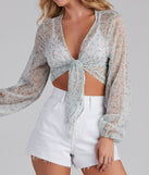 With fun and flirty details, Where You'll Bloom Tie-Front Top shows off your unique style for a trendy outfit for the summer season!
