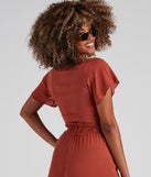 Weekend Mood Tie-Front Top is a trendy pick to create 2023 festival outfits, festival dresses, outfits for concerts or raves, and complete your best party outfits!