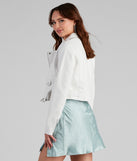 Make It Moto PU Crop Jacket helps create the best summer outfit for a look that slays at any event or occasion!
