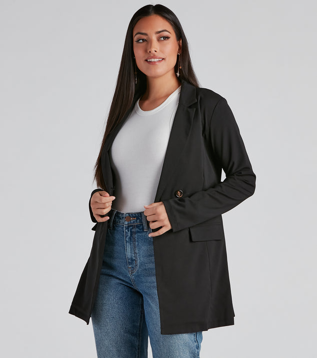 Classic Silhouette Buttoned Blazer helps create the best summer outfit for a look that slays at any event or occasion!