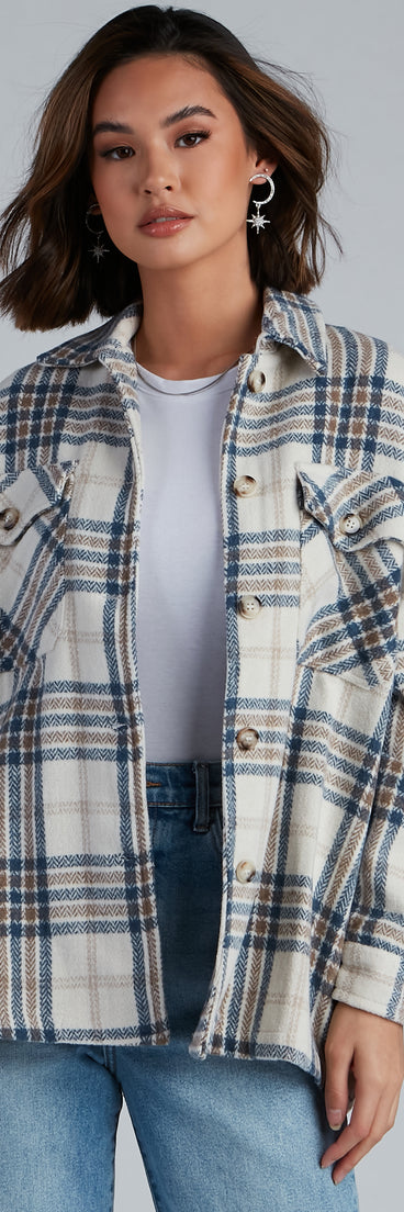 Chill Out Plaid Shacket helps create the best summer outfit for a look that slays at any event or occasion!