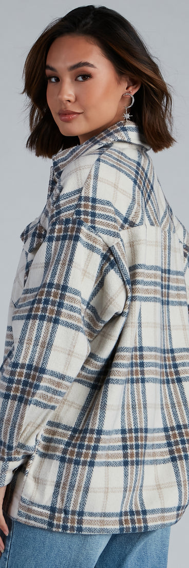 Chill Out Plaid Shacket helps create the best summer outfit for a look that slays at any event or occasion!