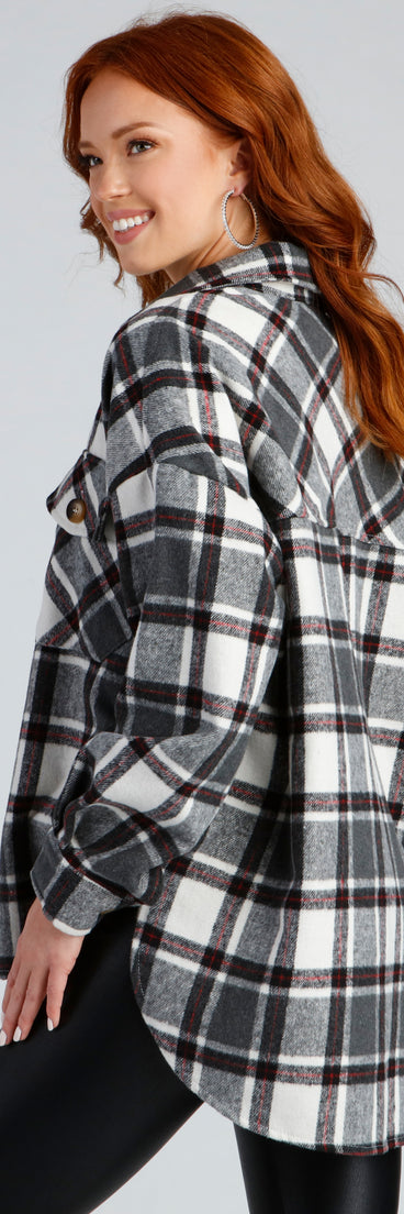 Casual Vibes Only Plaid Shacket for 2023 festival outfits, festival dress, outfits for raves, concert outfits, and/or club outfits