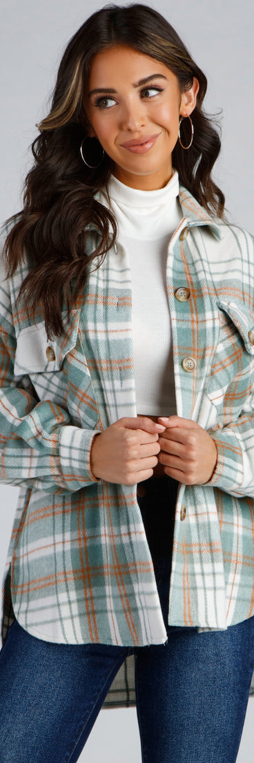 Keeping Knit Casual Plaid Shacket helps create the best summer outfit for a look that slays at any event or occasion!