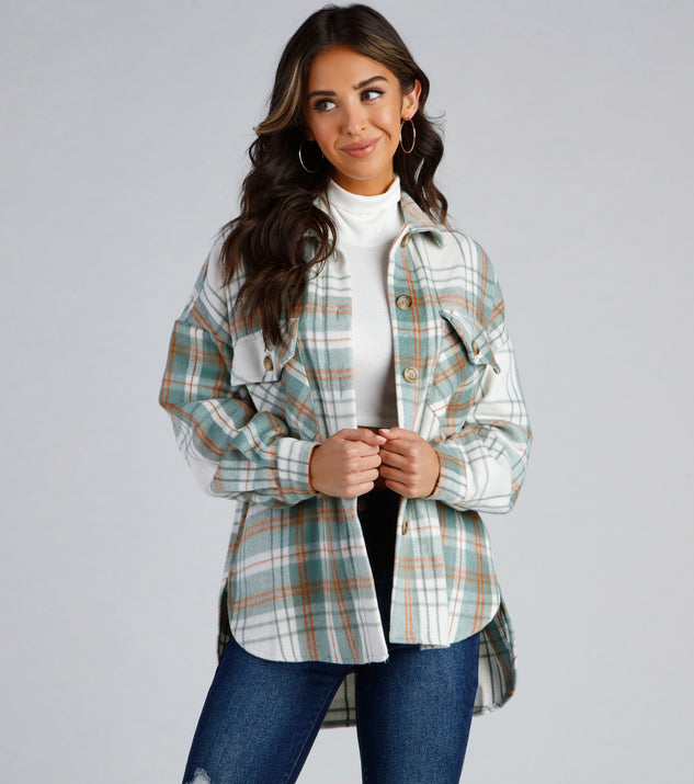 Keeping Knit Casual Plaid Shacket helps create the best summer outfit for a look that slays at any event or occasion!