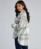 Keeping Knit Casual Plaid Shacket for 2023 festival outfits, festival dress, outfits for raves, concert outfits, and/or club outfits