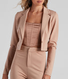 In Office Ponte Crop Blazer helps create the best summer outfit for a look that slays at any event or occasion!