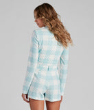 That Preppy Vibe Houndstooth Blazer helps create the best summer outfit for a look that slays at any event or occasion!