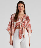 With fun and flirty details, Out Sailing Satin Tie-Front Top shows off your unique style for a trendy outfit for the summer season!