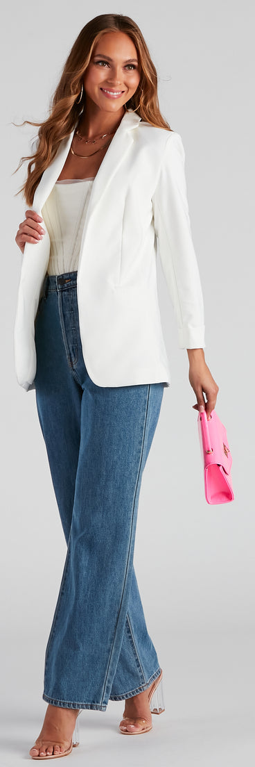 On My Way Classic Oversized Blazer helps create the best summer outfit for a look that slays at any event or occasion!