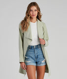 Handle It Draped Trench Coat helps create the best summer outfit for a look that slays at any event or occasion!
