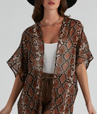 Can't Be Tamed Snake Print Kimono is a trendy pick to create 2023 festival outfits, festival dresses, outfits for concerts or raves, and complete your best party outfits!