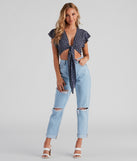With fun and flirty details, So Darling Ditsy Floral Crop Top shows off your unique style for a trendy outfit for the summer season!