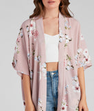 Blissful Blooms Crepe Floral Kimono for 2023 festival outfits, festival dress, outfits for raves, concert outfits, and/or club outfits