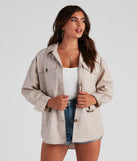 Cool Layers Woven Oversized Shacket helps create the best summer outfit for a look that slays at any event or occasion!