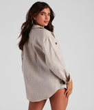 Cool Layers Woven Oversized Shacket helps create the best summer outfit for a look that slays at any event or occasion!