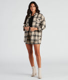 Forever In Plaid Woven Shacket helps create the best summer outfit for a look that slays at any event or occasion!