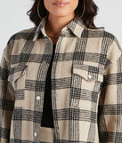 Forever In Plaid Woven Shacket helps create the best summer outfit for a look that slays at any event or occasion!