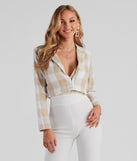 Girl On The Run Plaid Crop Blazer helps create the best summer outfit for a look that slays at any event or occasion!