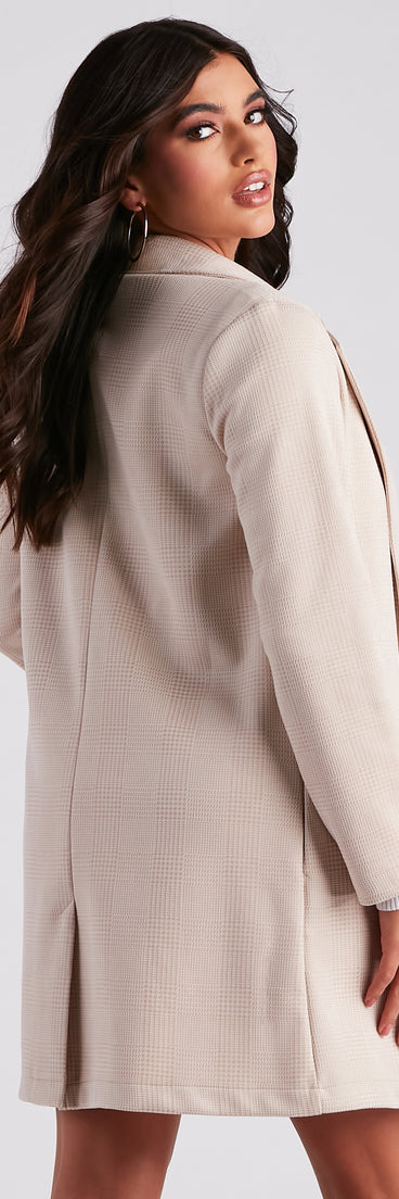 Valley Girl Faux Suede Long Blazer helps create the best summer outfit for a look that slays at any event or occasion!