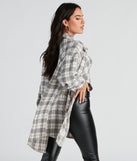Season Of Flannel Plaid Shacket helps create the best summer outfit for a look that slays at any event or occasion!