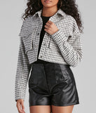 Preppy Element Tweed Crop Jacket is a trendy pick to create 2023 festival outfits, festival dresses, outfits for concerts or raves, and complete your best party outfits!