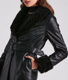 Layered In Luxe Faux Leather Trench Coat helps create the best summer outfit for a look that slays at any event or occasion!