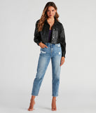 New Rule Faux Leather Crop Shacket helps create the best summer outfit for a look that slays at any event or occasion!