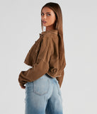 Walk The Halls Corduroy Crop Jacket helps create the best summer outfit for a look that slays at any event or occasion!