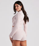 As If Moment Tweed Crop Blazer helps create the best summer outfit for a look that slays at any event or occasion!