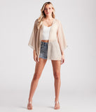 Beach Mode Chiffon Belted Kimono helps create the best summer outfit for a look that slays at any event or occasion!