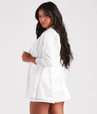 Sleek Sophistication Satin Blazer helps create the best summer outfit for a look that slays at any event or occasion!