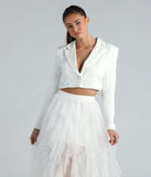 Korrie Formal Woven Crop Blazer