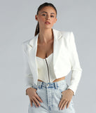Korrie Formal Woven Crop Blazer