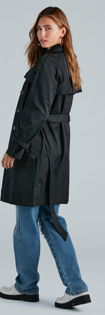 Layer Up Double-Breasted Trench Coat
