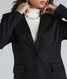 Classy Night Long Sleeve Woven Blazer
