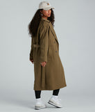 Get A Clue Double Breasted Trench Coat