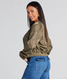 There She Goes Woven Bomber Jacket