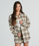 With fun and flirty details, the Paint The Town Plaid Flannel Shacket shows off your unique style for a trendy outfit for the spring or summer season!