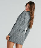 Things To Do Ponte Plaid Blazer Dress